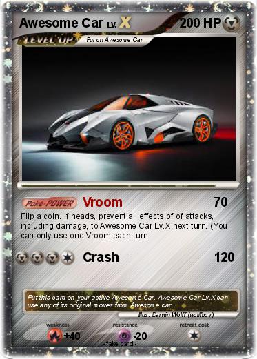 Pokemon Awesome Car
