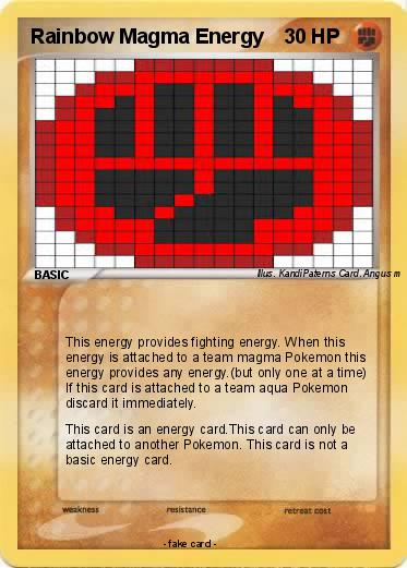 Pokemon Rainbow Magma Energy