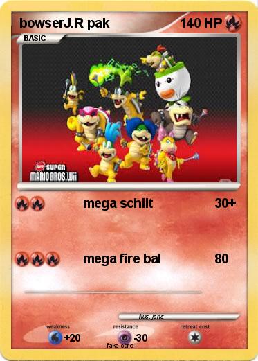 Pokemon bowserJ.R pak