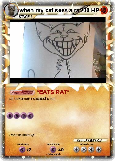 Pokemon when my cat sees a rat