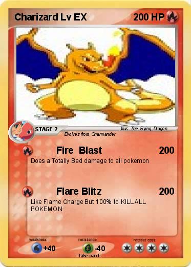 Pokemon Charizard Lv EX