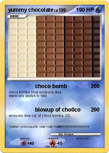 Pokemon yummy chocolate