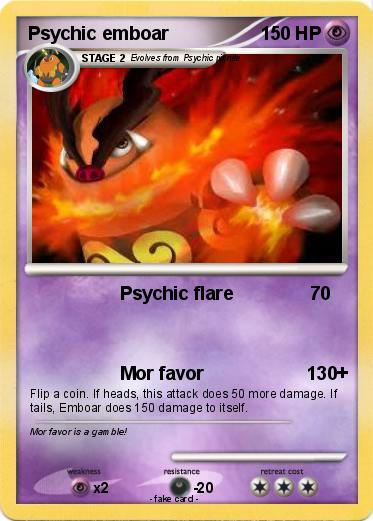 Pokemon Psychic emboar