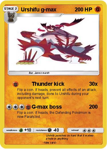 Pokemon Urshifu g-max