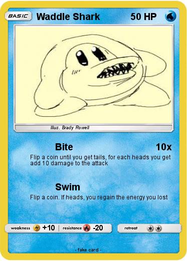 Pokemon Waddle Shark