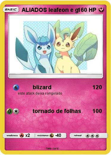 Pokemon ALIADOS leafeon e g