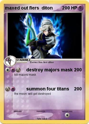 Pokemon maxed out fiers  diton