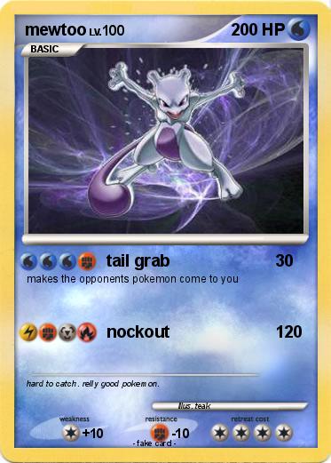 Pokemon mewtoo