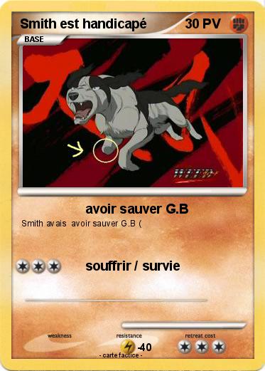 Pokemon Smith est handicapé
