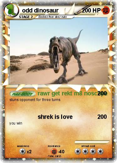 Pokemon odd dinosaur
