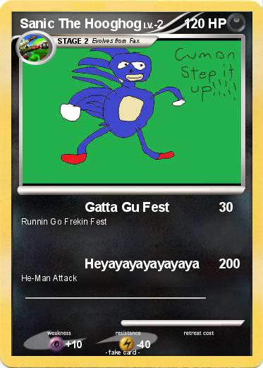 Pokemon Sanic The Hooghog