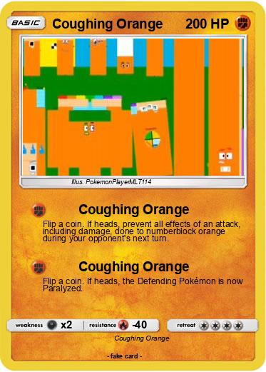 Pokemon Coughing Orange