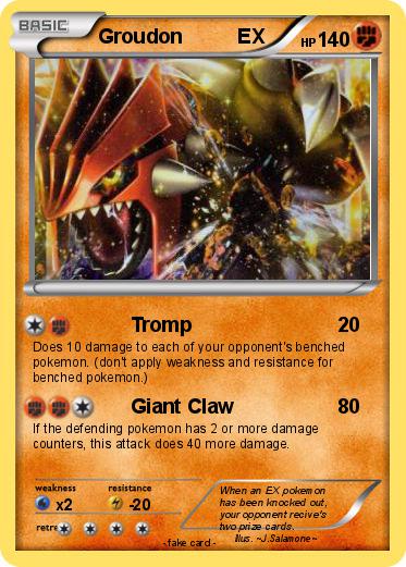 Pokemon Groudon          EX