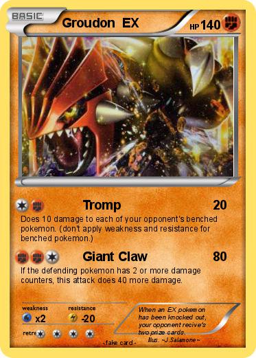 Pokemon Groudon  EX