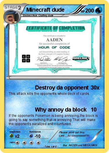 Pokemon Minecraft dude