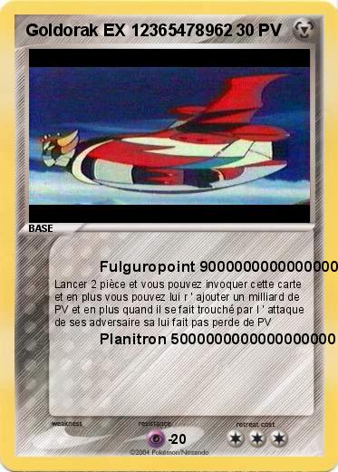 Pokemon Goldorak EX 12365478962