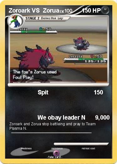 Pokemon Zoroark VS  Zorua