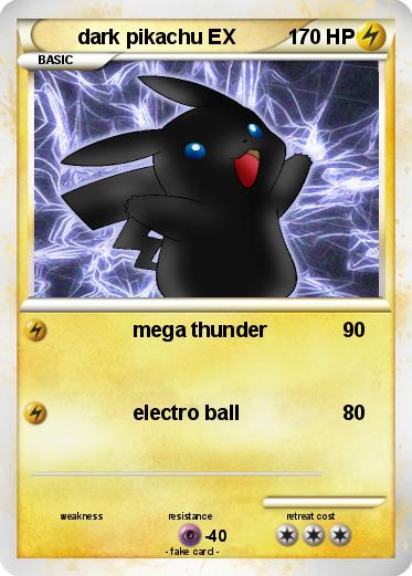 Pokemon dark pikachu EX