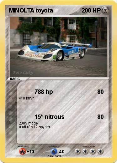 Pokemon MINOLTA toyota