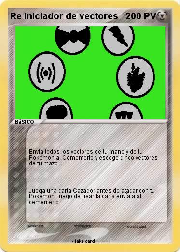 Pokemon Re iniciador de vectores