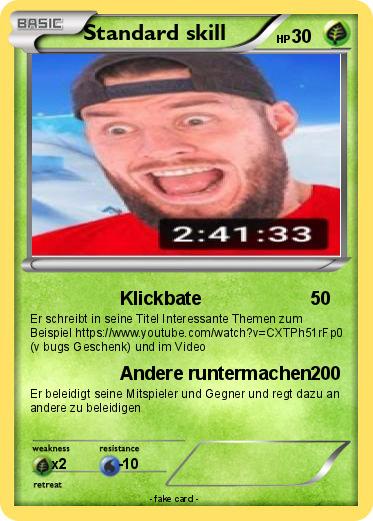 Pokemon Standard skill