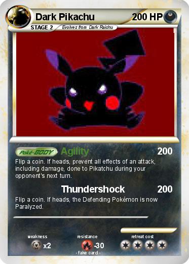 Pokemon Dark Pikachu