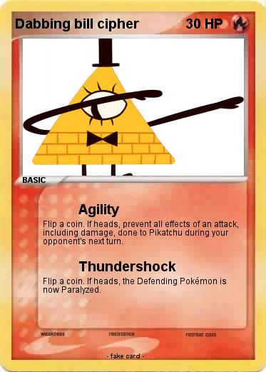 Pokemon Dabbing bill cipher