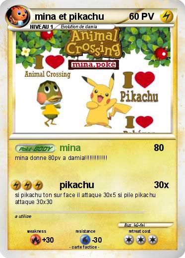 Pokemon mina et pikachu