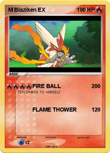 Pokemon M Blaziken EX