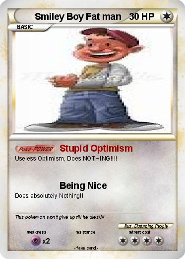 Pokemon Smiley Boy Fat man