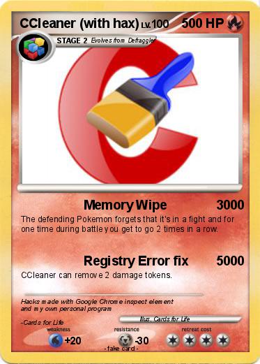 Pokemon CCleaner (with hax)