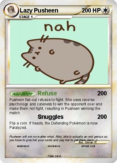 Pokemon Lazy Pusheen
