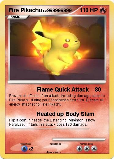 Pokemon Fire Pikachu