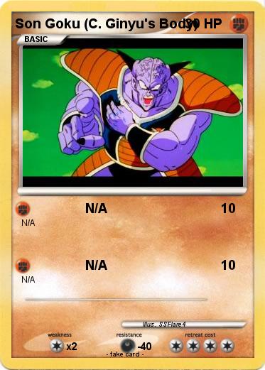 Pokemon Son Goku (C. Ginyu's Body)