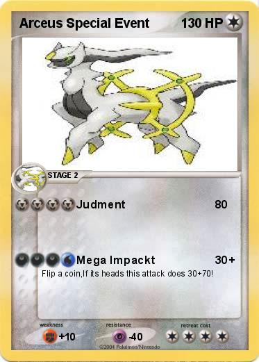 Pokemon Arceus Special Event
