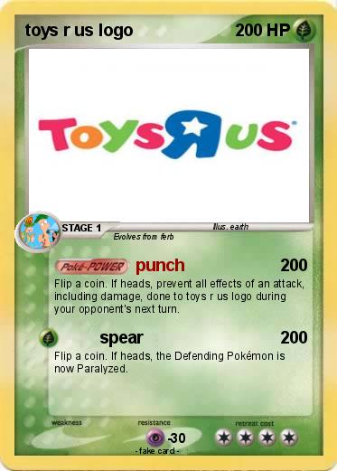 Pokemon toys r us logo