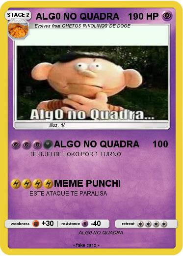 Pokemon ALG0 NO QUADRA