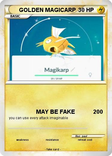 Pokemon GOLDEN MAGICARP