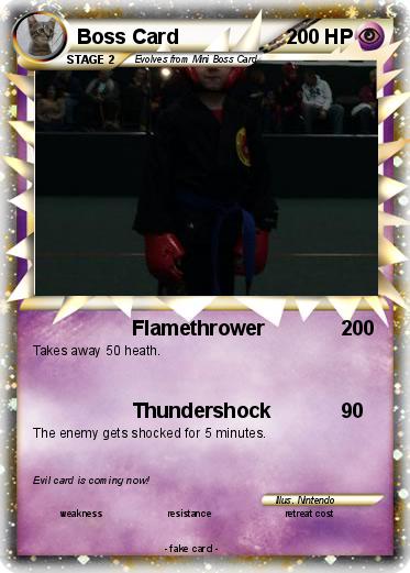 Pokemon Boss Card