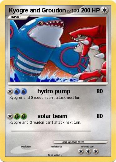 Pokemon Kyogre and Groudon