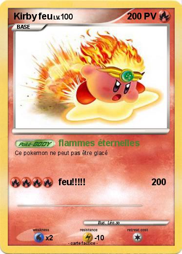 Pokemon Kirby feu