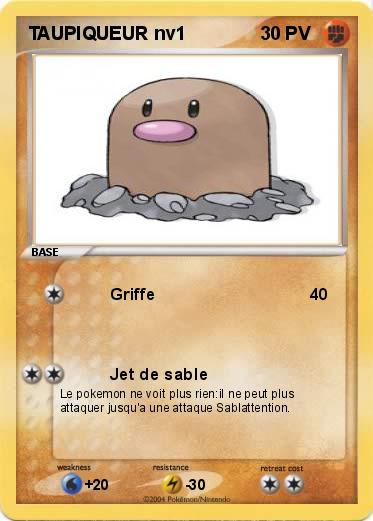 Pokemon TAUPIQUEUR nv1