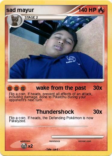 Pokemon sad mayur