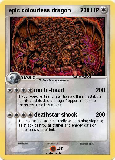 Pokemon epic colourless dragon