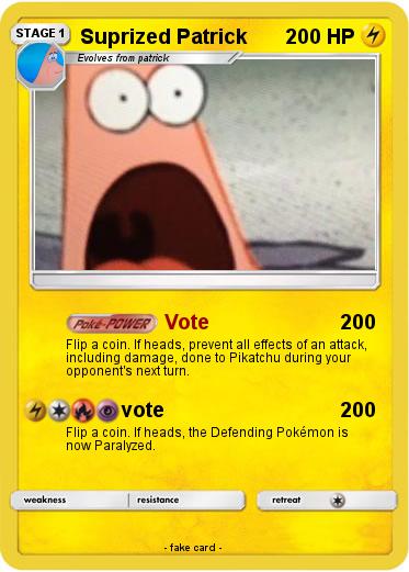 Pokemon Suprized Patrick