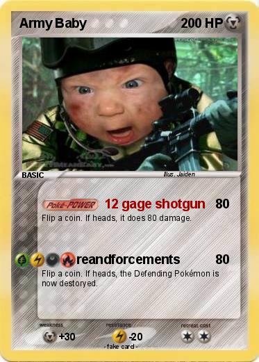 Pokemon Army Baby