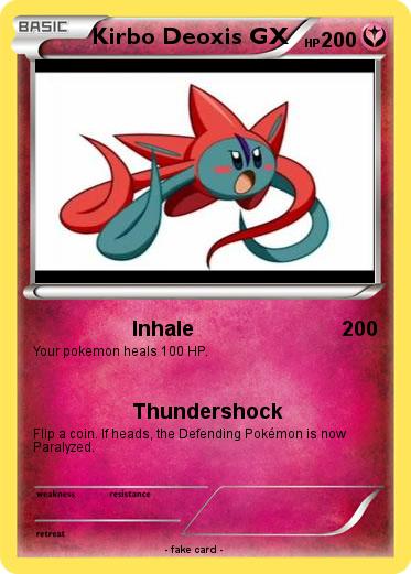 Pokemon Kirbo Deoxis GX