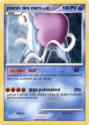 Pokemon phenix des mers