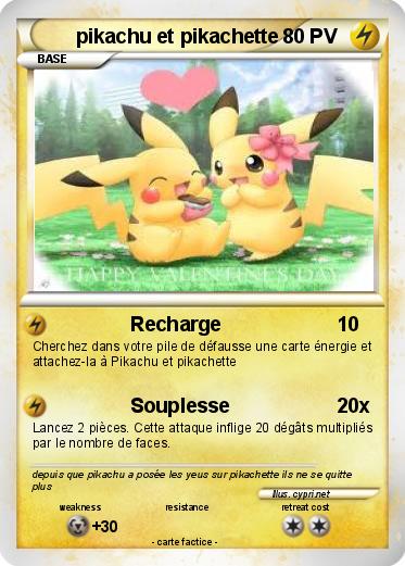 Pokemon pikachu et pikachette