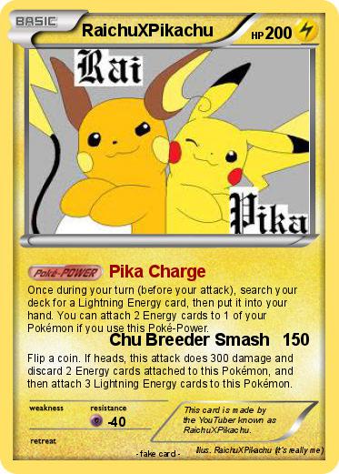 Pokemon RaichuXPikachu